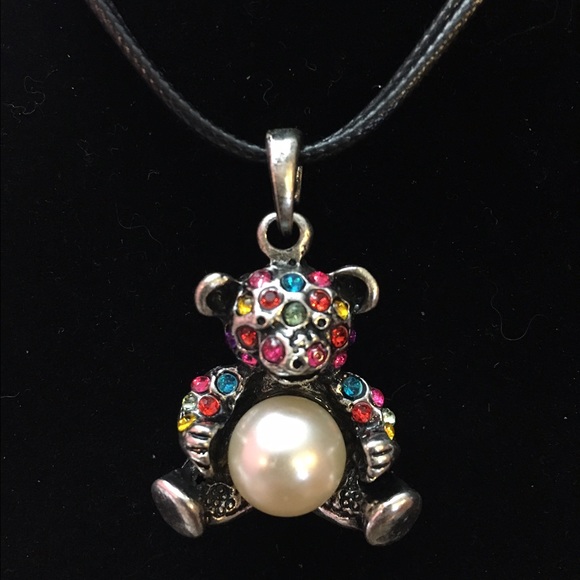 Teddy bear necklace