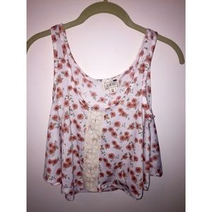 Floral crop top from pac sun