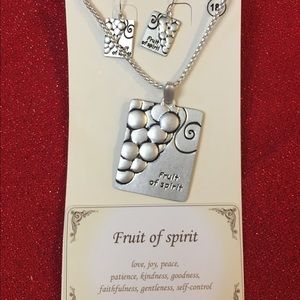 Fruit of spirit necklace and earrings