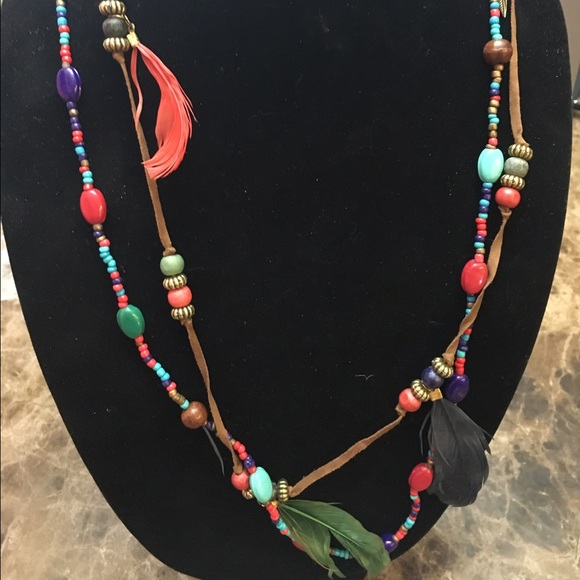 Feather necklace