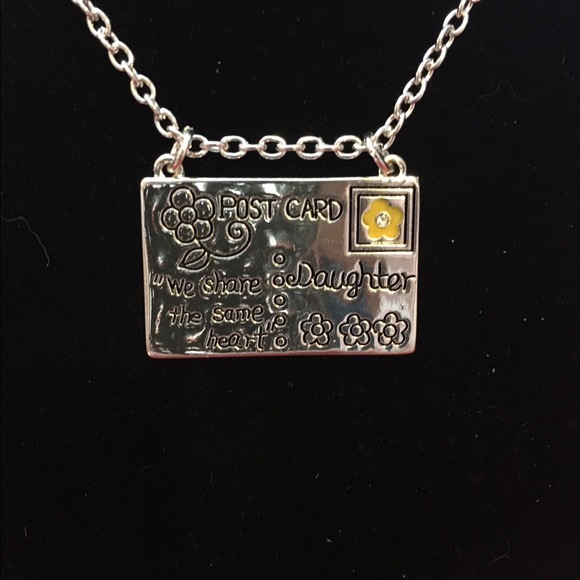 Postcard to daughter necklace