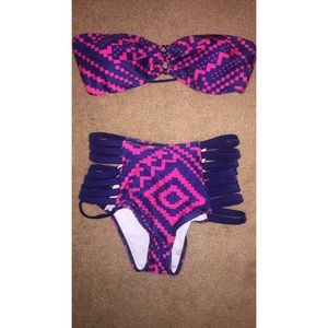 High wasted bottoms with matching top!