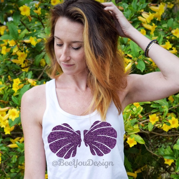 Mermaid Shell Bra Tank Top