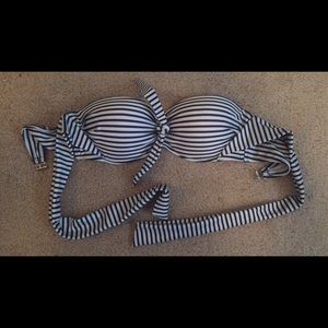Striped push-up bathing suit