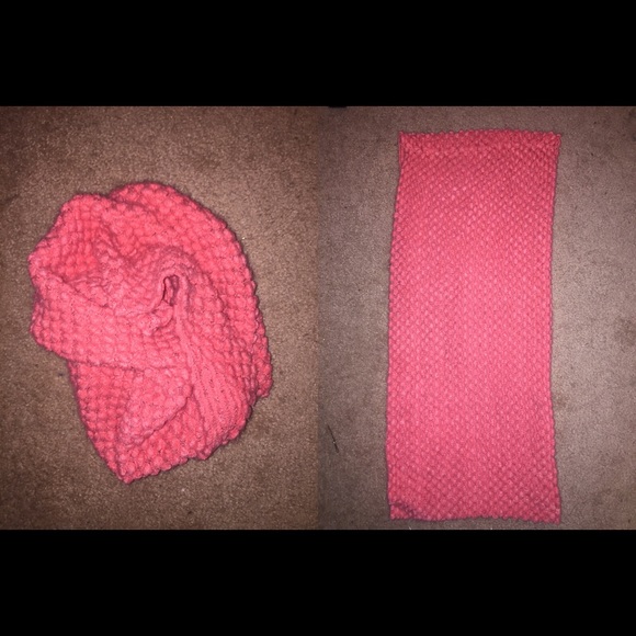 Hot pink infinity scarf