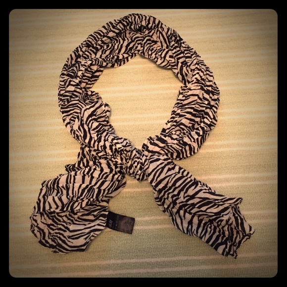 H&M zebra print scarf