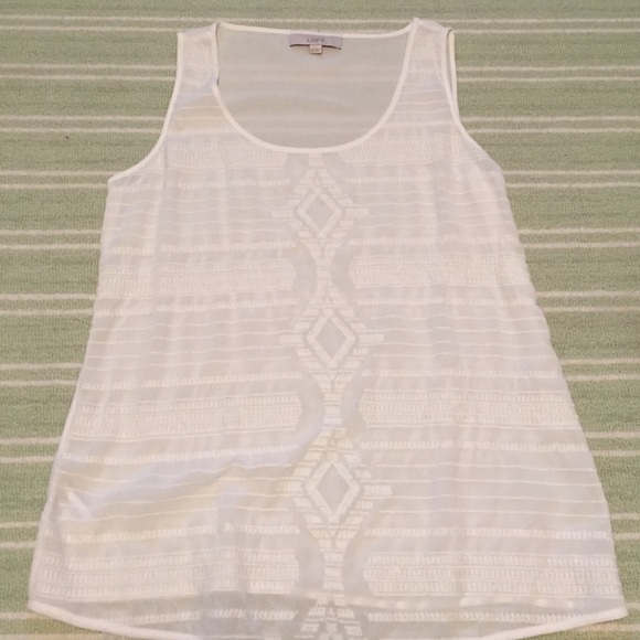LOFT Tops - Loft white tank top