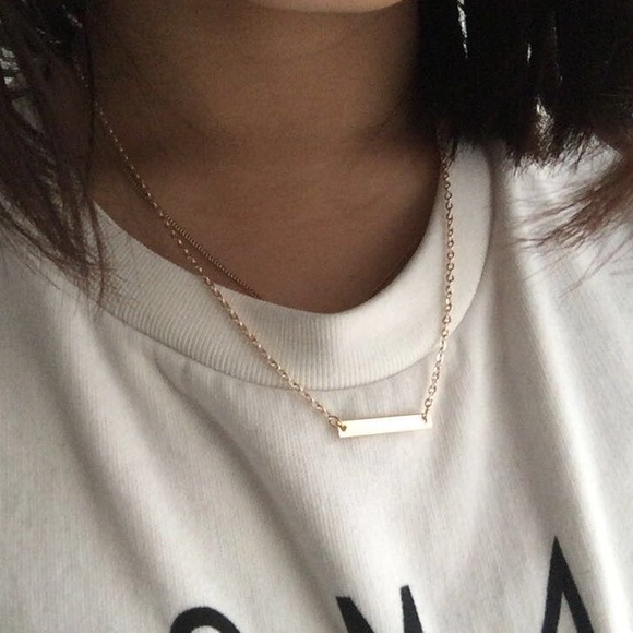 Gold Bar Necklace
