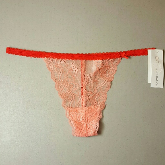 BCBG Pink Lace G-String (209)
