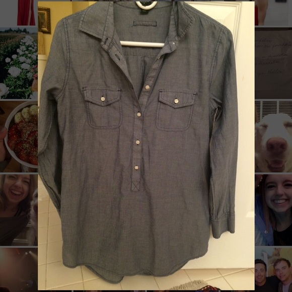 J. Crew Soft Button Down Tunic