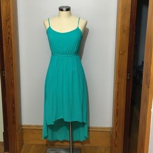Teal High-Low Dress