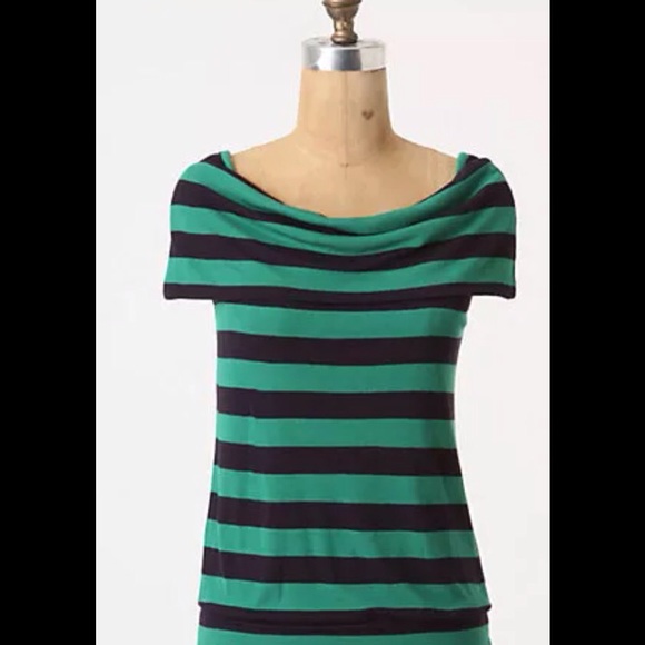 Anthropologie, Shawl-Collar Boatneck Top, Large