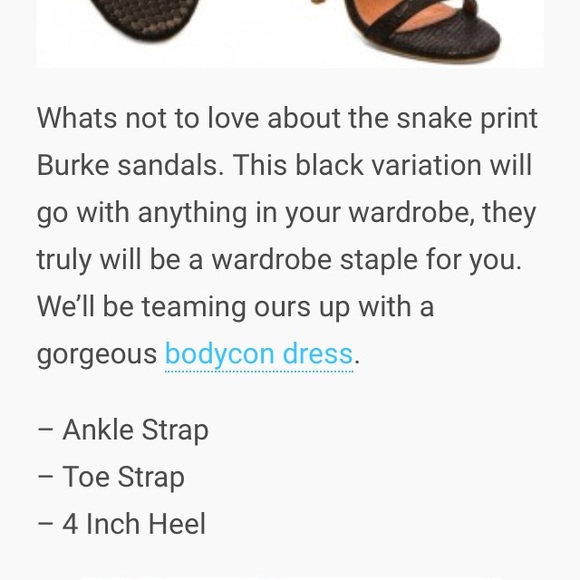 Jeffrey Campbell snakeskin Burke heels - Picture 3 of 4