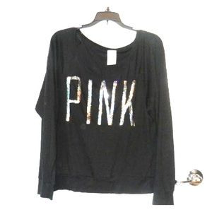 Long Sleeve VS PINK Bling Tee