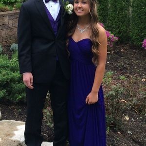 Long strapless dress