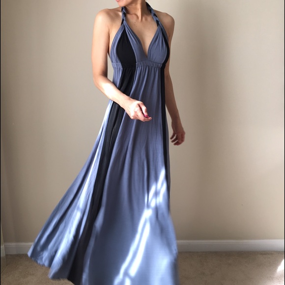Dresses & Skirts - Braided halter maxi dress. Great swim cover too
