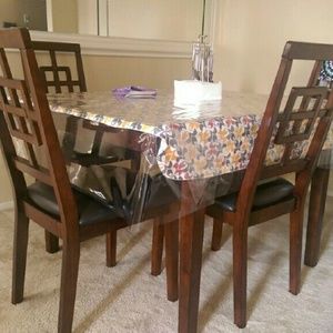 4 chair dinning table w/ free brand chair back.