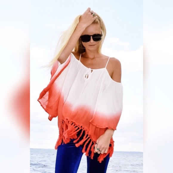 Urban Outfitters Tops - Ombré off the shoulder tunic