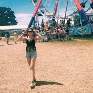 Suede Fringe Topshop Crop Top