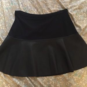 Faux Leather Trumpet Skirt