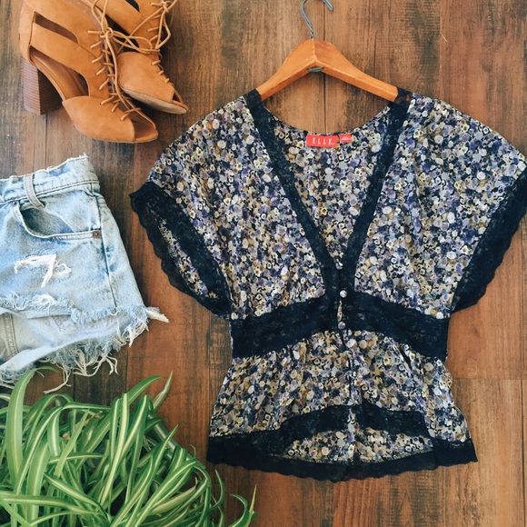 Lace Floral Top