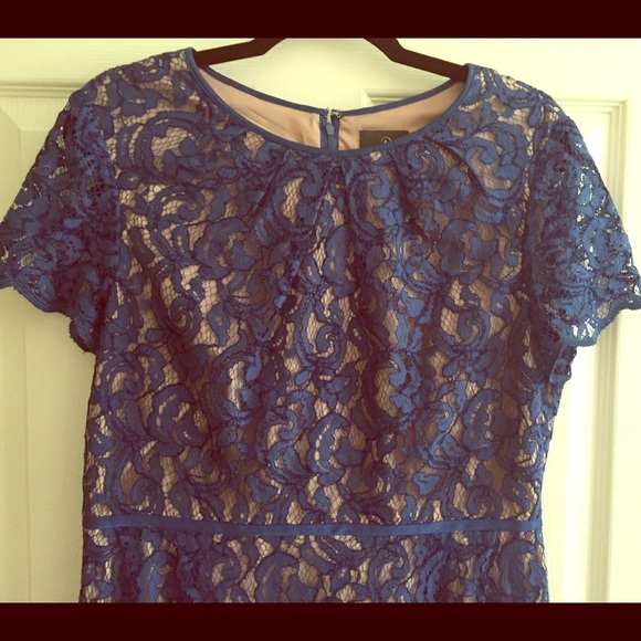 Adrianna Papell Scalloped Lace dress size 14