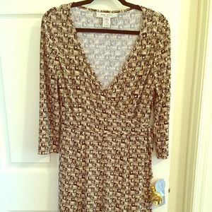 Nine West faux wrap dress size 10