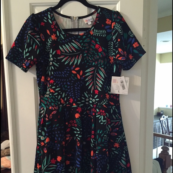 NWT lularoe Amelia unicorn dress large