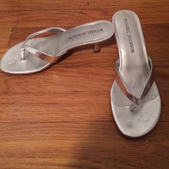 Silver sandals