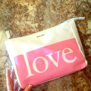 "Love" makeup bag/pouch purse