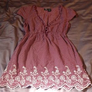 Polka dot dress shirt