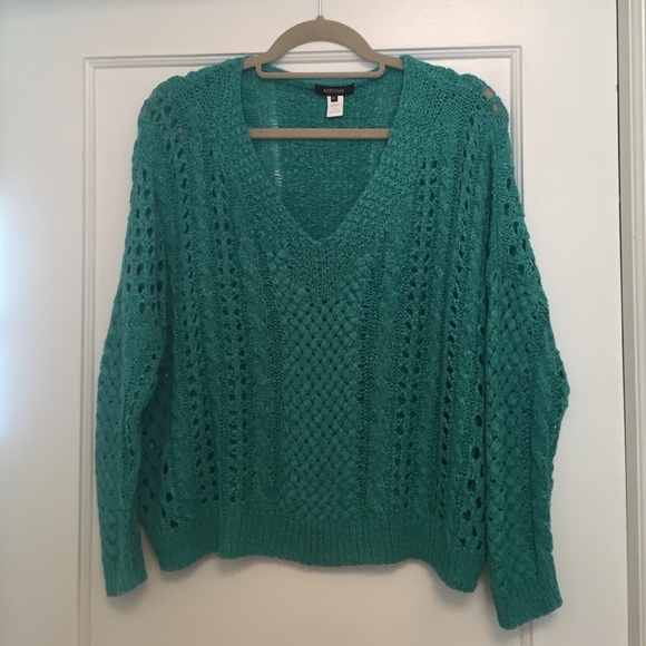 Teal v-neck sweater