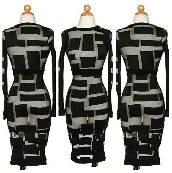 unknown  Dresses & Skirts - 1 left. Black mesh block dress