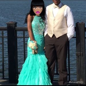 Masquerade brand Mint green formal dress