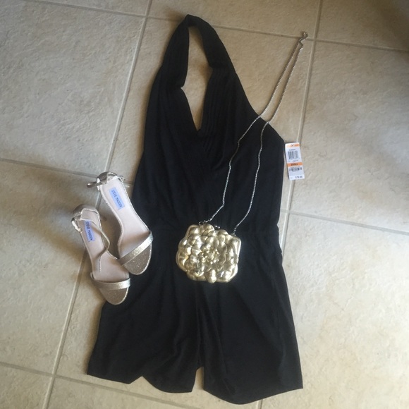 PARTY IN THIS!!! INC💋 Short Backless Romper🌹 NEW