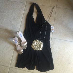 PARTY IN THIS!!! INC💋 Short Backless Romper🌹 NEW