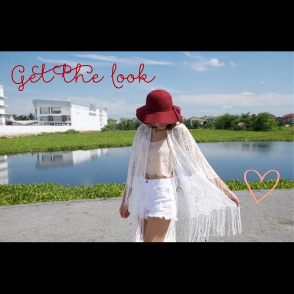 Sheer Fringed Kimono - Picture 2 of 5