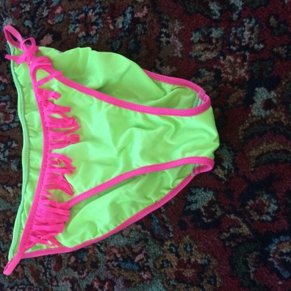 Swim Lime Green And Hot Pink Bikini For Summer Poshmark