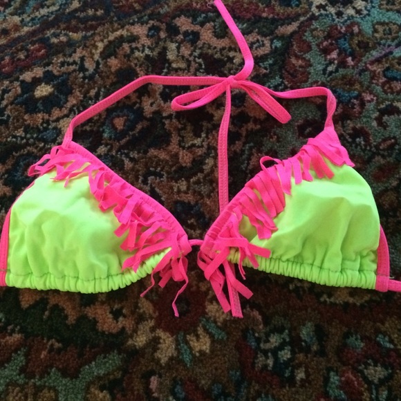 Swim Lime Green And Hot Pink Bikini For Summer Poshmark