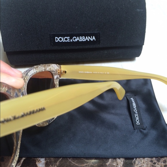 Authentic Dolce and Gabbana Gold Sunglasses main image 2
