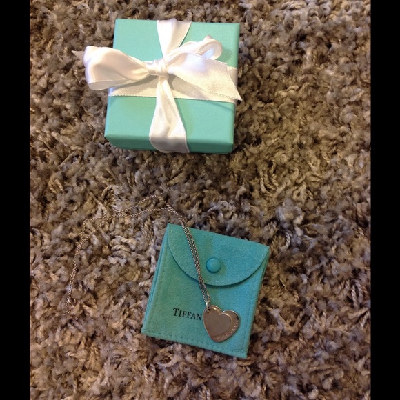 Tiffany's Double Heart Tag Necklace