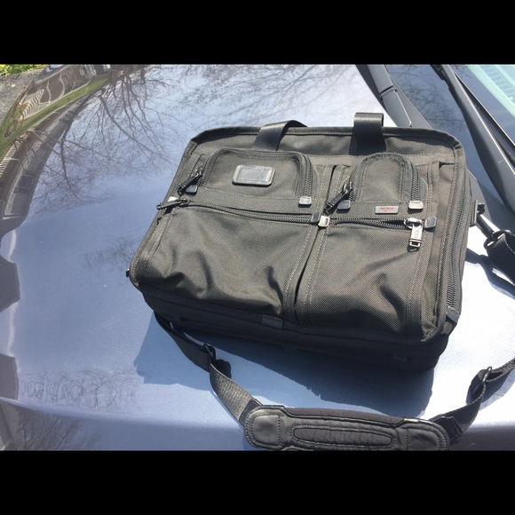 Tumi® T-Pass Alpha expandable laptop brief
