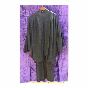 Vintage bat wing 80s dress - All Saints -esq