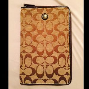 Coach mini iPad case