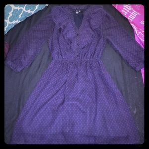 Navy blue summer dress.