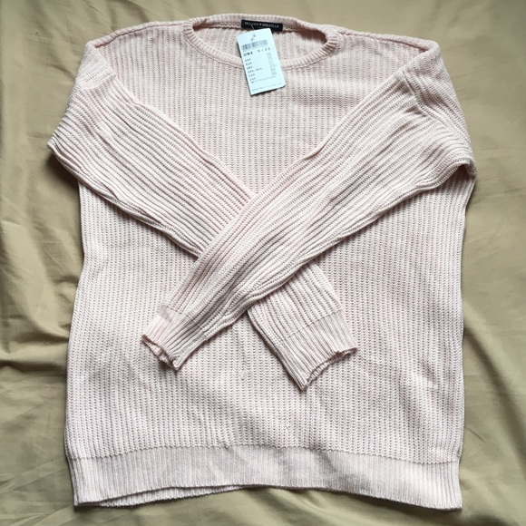 BRANDY MELVILLE PINK KNIT SWEATER