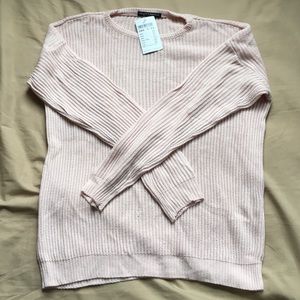 BRANDY MELVILLE PINK KNIT SWEATER