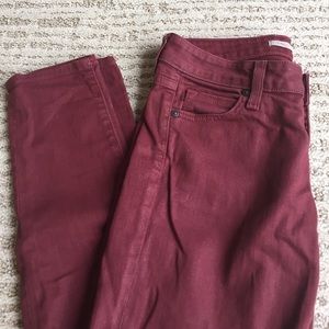 Vince rust color coated skinny jeans size 26