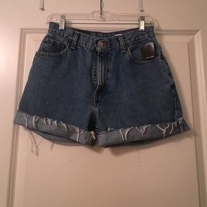 Vintage High-Waisted Denim Shorts