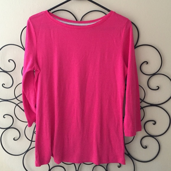 Talbots pink 3/4 sleeve